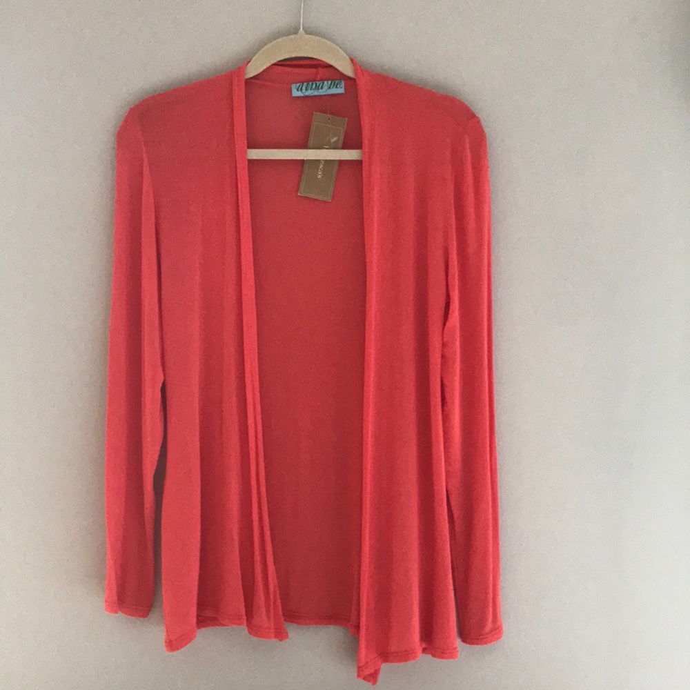 NWT Francesca’s Coral Cardigan